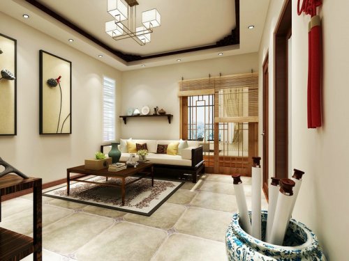 熙悅城郡-新中式-84平,熙悅城郡中式風格84平米二居室裝修設計圖片_樣板間_實景圖-搜房網裝修設計網