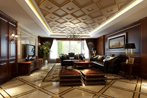 115平米普通戶型歐式風(fēng)格家裝裝修圖片設(shè)計(jì)-北京齊裝網(wǎng)裝修效果圖