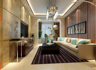 海棠灣兩居89平港式風格-北京實創裝飾