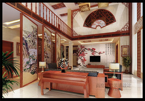 170平米復(fù)式戶型中式風(fēng)格家裝裝修圖片設(shè)計(jì)-北京齊裝網(wǎng)裝修效果圖