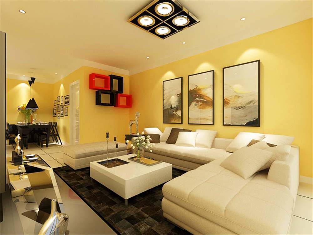 北京金泰麗灣現代簡約二居室裝修效果圖_85平米3萬裝修設計案例-北京