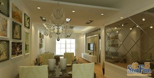 北京西城 車公莊北里現代簡約三居室裝修效果圖 160平米8萬裝修設計案例 北京房天下家居裝修網