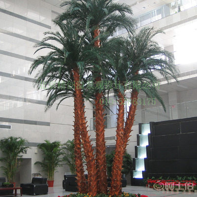 精創溢北京工廠 高品質仿真椰子樹與裝飾植物，為商場酒店增添自然氣息